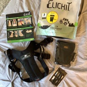 Sleepypod Clickit Sport Plus Dog Safety Travel Harness - Size Small - Jet Black